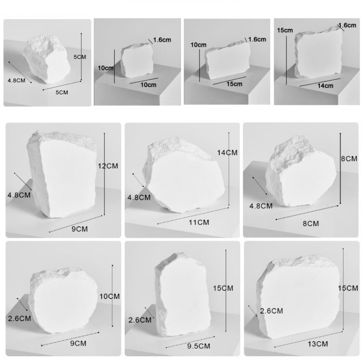 Irregular Plaster Jewelry Ornaments Photography Props, Size: 1.6cm Medium - Stone Props by PMC TechLife | Online Shopping South Africa | PMC TechLife