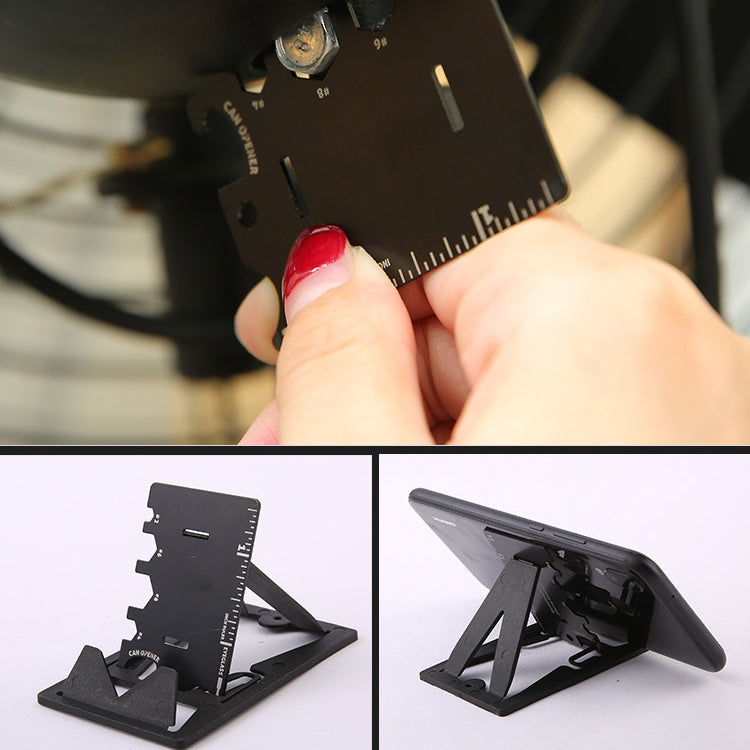 4 PCS Multifunction Folding Mobile Phone Bracket Mini EDC Tool Card Bottle Opener(Opp Package) - Desktop Holder by PMC TechLife | Online Shopping South Africa | PMC TechLife
