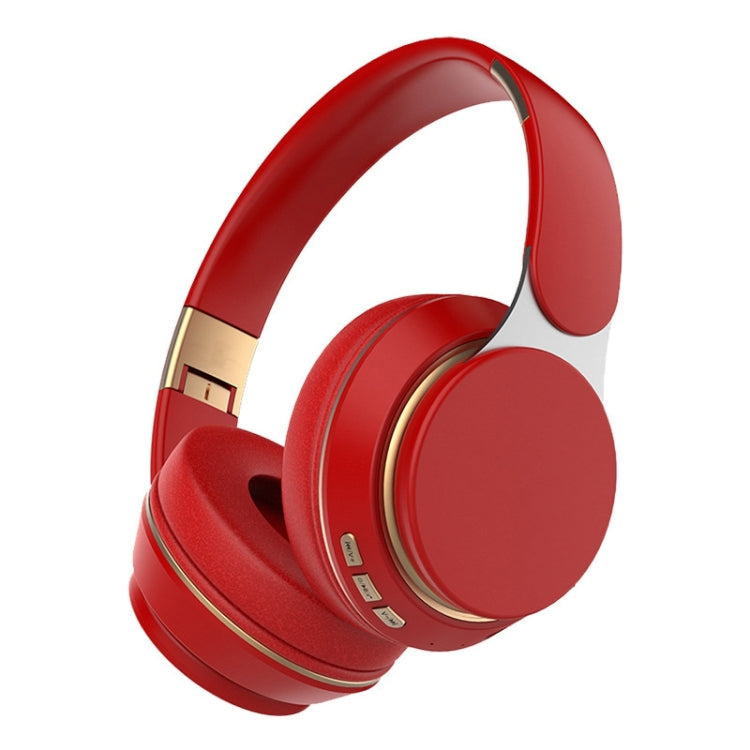 FG-07S Foldable Wireless Headset With Microphone Support AUX/TF Card(Red) - Headset & Headphone by PMC TechLife | Online Shopping South Africa | PMC TechLife