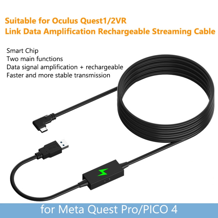 For Meta Quest Pro USB To Type-C VR Headset Data Line Cable 5m - VR Accessories by PMC Jewellery | Online Shopping South Africa | PMC Jewellery