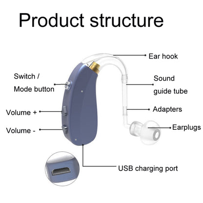 EN-T201A Digital Machine Elderly Charging Hearing Aid Sound Amplifier(Skin Color) - Hearing Aids by PMC Jewellery | Online Shopping South Africa | PMC Jewellery