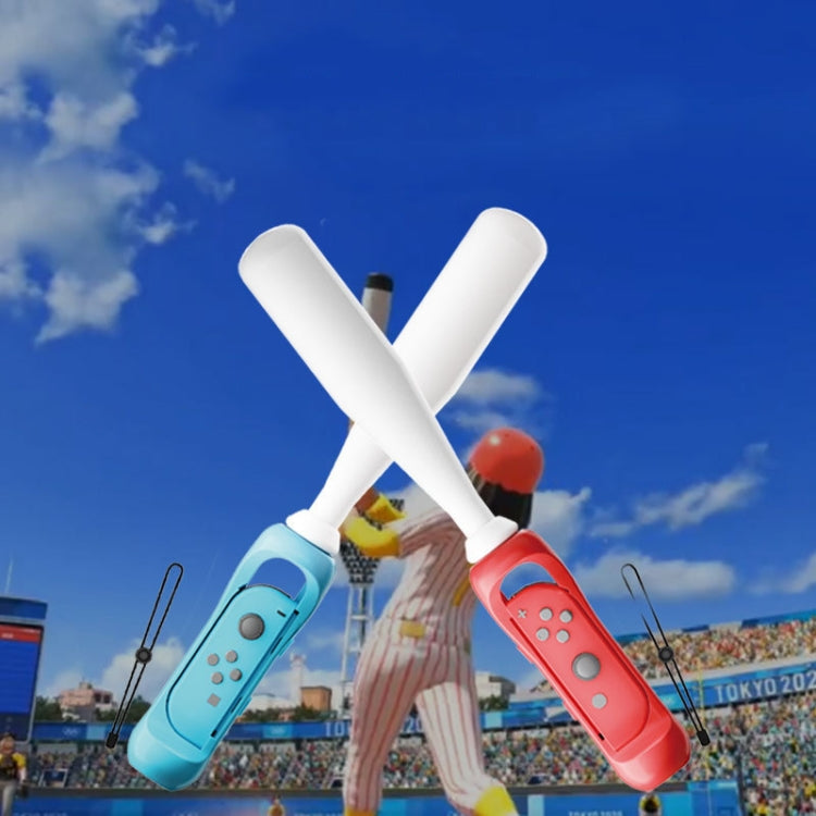 For Nintendo Switch OLED IPLAY HBS-363 Baseball Grip Assembly Gamepad Game Accessories(Red Blue) - Cases by PMC TechLife | Online Shopping South Africa | PMC TechLife