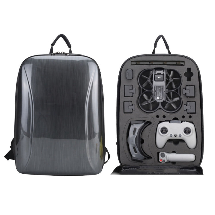 For DJI AVATA  Storage Bag Hard Shell Waterproof Shoulder Bag Backpack(Brushed Gray) - Case & Bags by PMC Jewellery | Online Shopping South Africa | PMC Jewellery