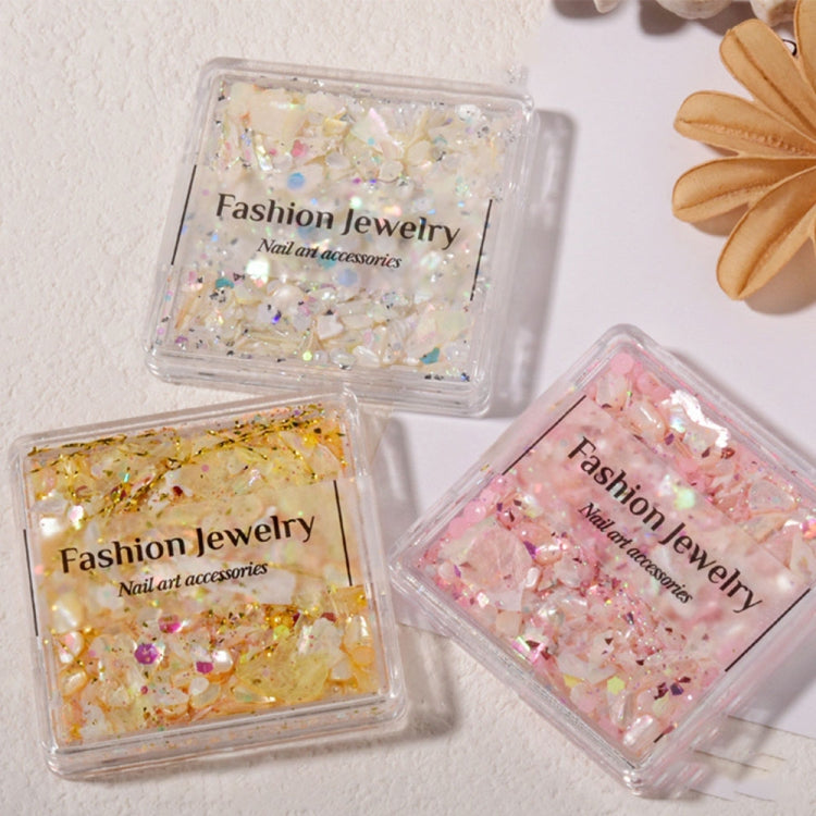 3 Boxes Nail Decorations Shell Sequins Nail Jewelry(02 Peach Pink) - free shipping - PMC TechLife - Order now!