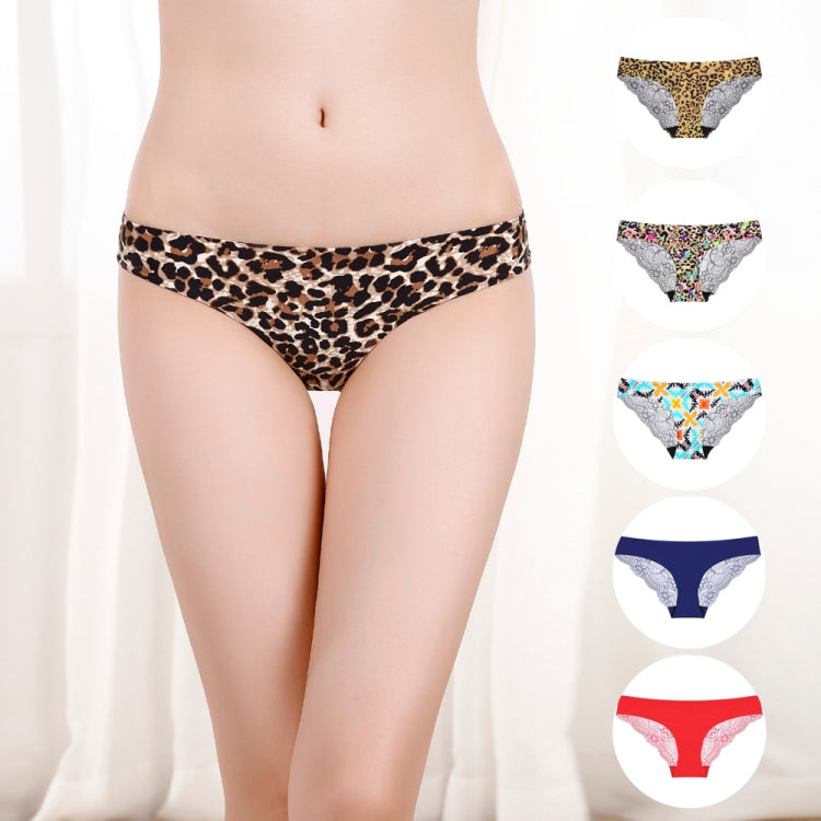 606 3pcs Sexy Lace One-piece Perspective Low-waist Ladies Underwear, Size: L(Colorful) - Ladies Underwear by PMC Jewellery | Online Shopping South Africa | PMC Jewellery
