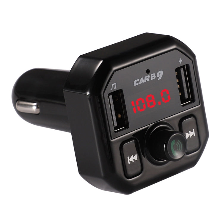 B9 Smart Digital Display Dual USB Bluetooth Car Charger with Hands-free Call Function(Black) - Car Charger by PMC TechLife | Online Shopping South Africa | PMC TechLife