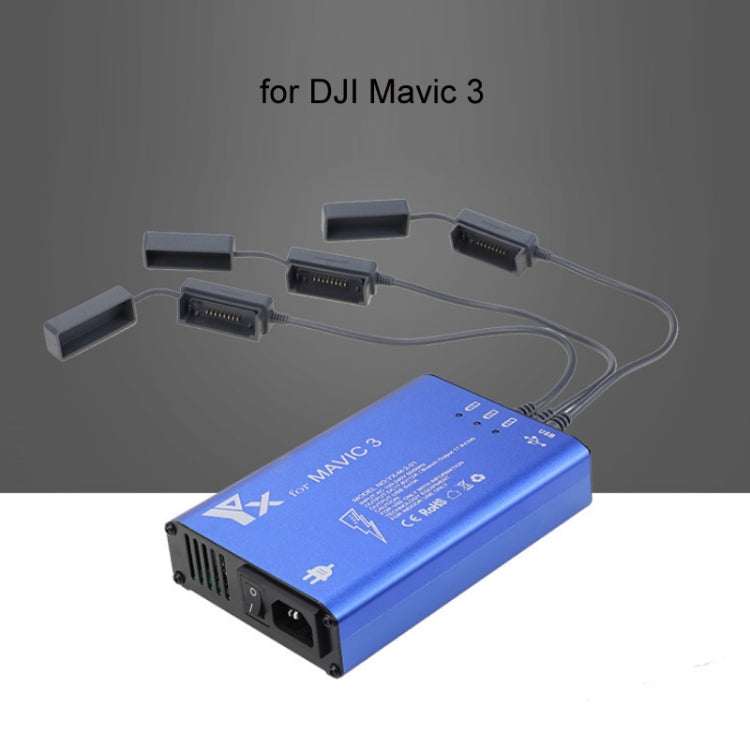 for DJI Mavic 3 YX 1 to 5 Charger With Switch(UK Plug) - Charger by PMC Jewellery | Online Shopping South Africa | PMC Jewellery