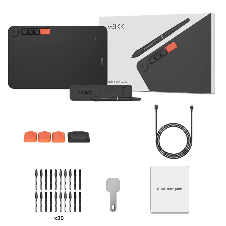 VEIKK VO1060 Digital Drawing Board Handwriting Board With Passive Wireless Pen - free shipping - PMC TechLife - Order now!