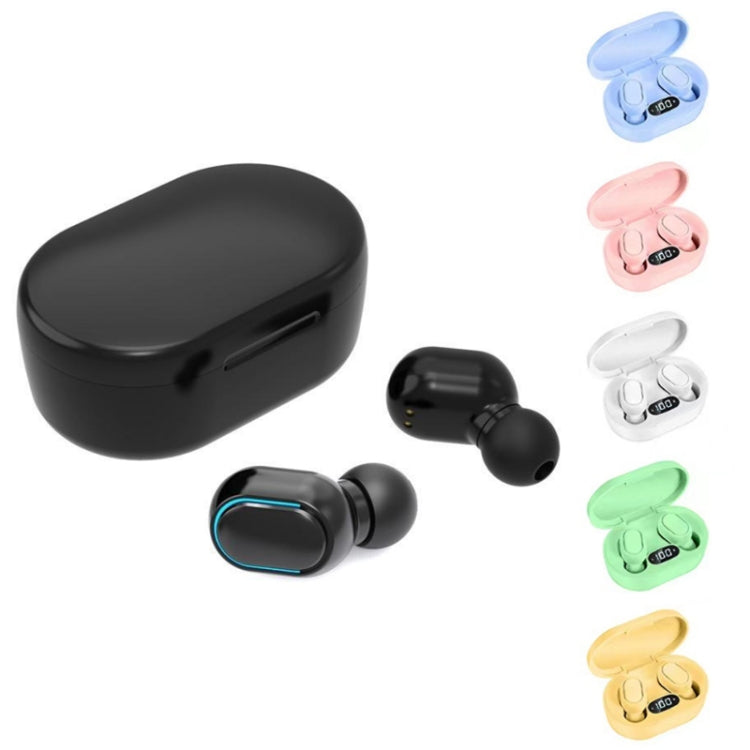 E7s Digital Sports Waterproof TWS Bluetooth 5.0 In-Ear Headphones(Green) - TWS Earphone by PMC Jewellery | Online Shopping South Africa | PMC Jewellery