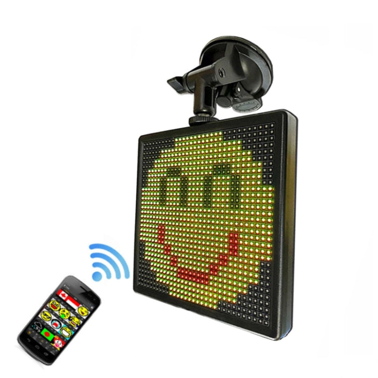 P4-32x32 RGB Full Color Emoji Picture LED Car Display Wireless Transmission Wifi Custom - Car Monitor by PMC Jewellery | Online Shopping South Africa | PMC Jewellery