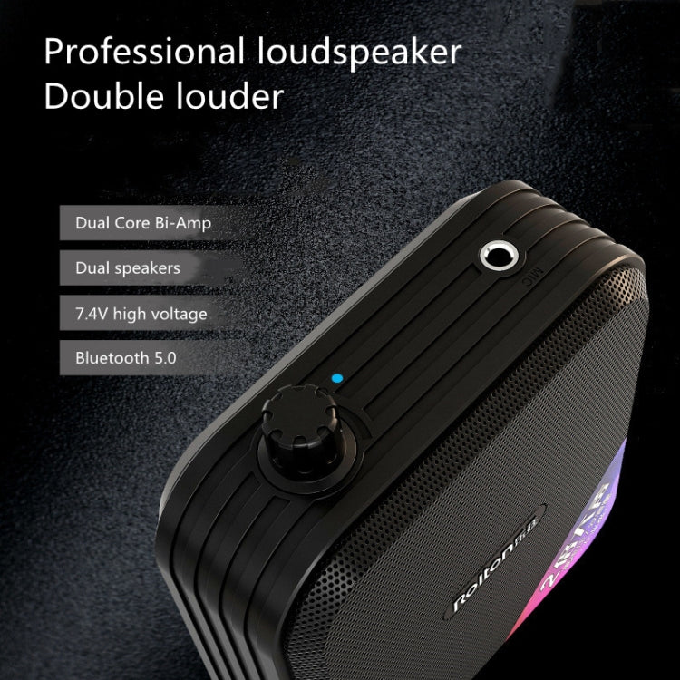 Rolton K600 7.4V Bluetooth Audio Speaker Megaphone Voice Amplifier Without Transmitter(Green) - free shipping - PMC TechLife - Order now!