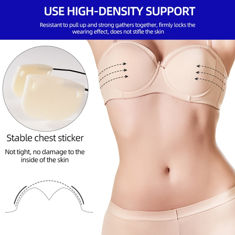 XD00001 Molding Silicone Nipple Sticker Frontless Bra Adjustable Anti-sag Push-up Bra Kit(V-type Black) - Nubra by PMC Jewellery | Online Shopping South Africa | PMC Jewellery