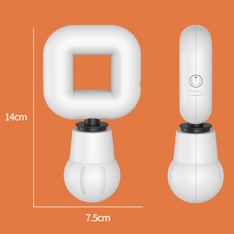 TS201 Square Muscle Relaxation Wireless Fascia Gun Mini Adjustable Portable Massager(White) - Massage gun & Accessories by PMC TechLife | Online Shopping South Africa | PMC TechLife | Buy Now Pay Later Mobicred