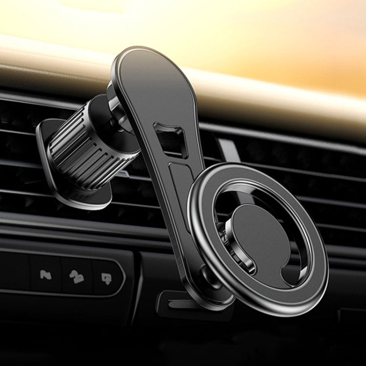 D19 Car Magnetic Mobile Phone Holder Rotatable Metal Navigation Bracket, Spec: Extended (Black) - free shipping - PMC TechLife - Order now!