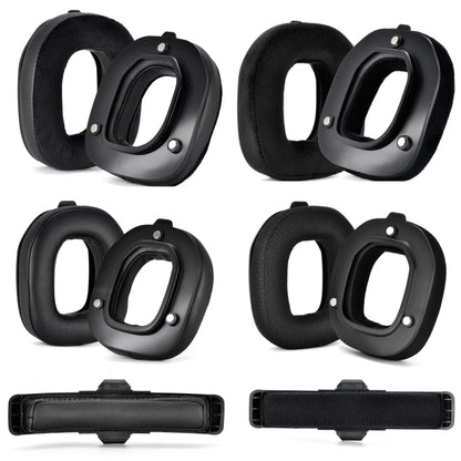 For Logitech Astro A50 Gen4 Headset Replacement Accessory ,Spec: 2pcs Leather+Velvet Earmuffs - Earmuff & Pad by PMC Jewellery | Online Shopping South Africa | PMC Jewellery