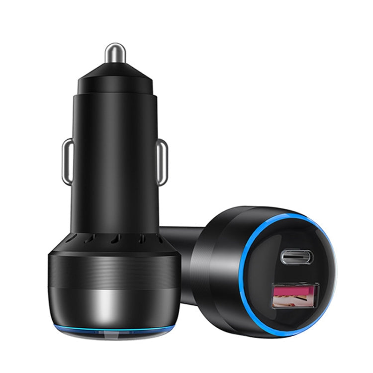 IBD355-1UC USB+Type-C/USB-C Dual Ports Mobile Phone Car Charger(QC3.0 18W+ PD 30W) - Car Charger by PMC Jewellery | Online Shopping South Africa | PMC Jewellery