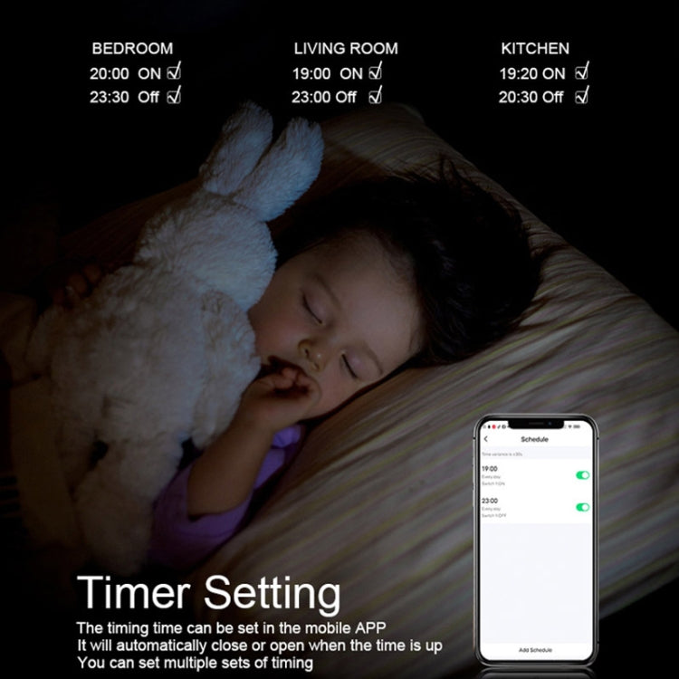 Tuya ZigBee Zero Firewire Touch Wall Remote Control Switch Light Control Voice Switch EU Plug, Style: 1 Gang (White) - Smart Switch by PMC TechLife | Online Shopping South Africa | PMC TechLife