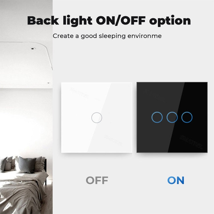 Tuya ZigBee Zero Firewire Touch Wall Remote Control Switch Light Control Voice Switch EU Plug, Style: 1 Gang (Black) - Smart Switch by PMC TechLife | Online Shopping South Africa | PMC TechLife