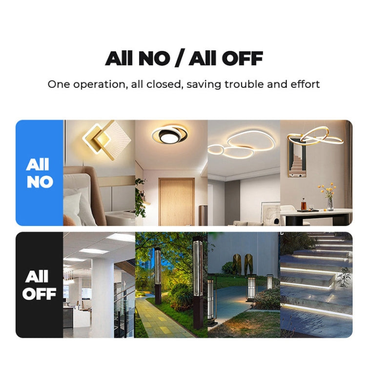 Tuya ZigBee Zero Firewire Touch Wall Remote Control Switch Light Control Voice Switch EU Plug, Style: 2 Gang (Black) - Smart Switch by PMC TechLife | Online Shopping South Africa | PMC TechLife