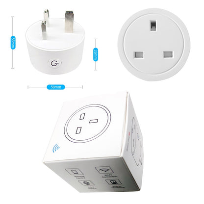 Tuya Smart App Wifi Smart Socket Phone Remote Timing Voice Switch Supports Alexa UK Plug, Style: 20A Power Model - Smart Socket by PMC Jewellery | Online Shopping South Africa | PMC Jewellery