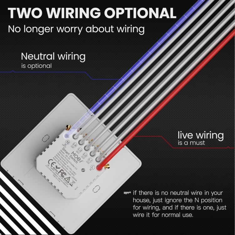 Tuya ZigBee Smart Single-fire Zero-fire Sharing Timing Voice Wall Switch EU Plug, Style: 1 Way (White) - Smart Switch by PMC TechLife | Online Shopping South Africa | PMC TechLife