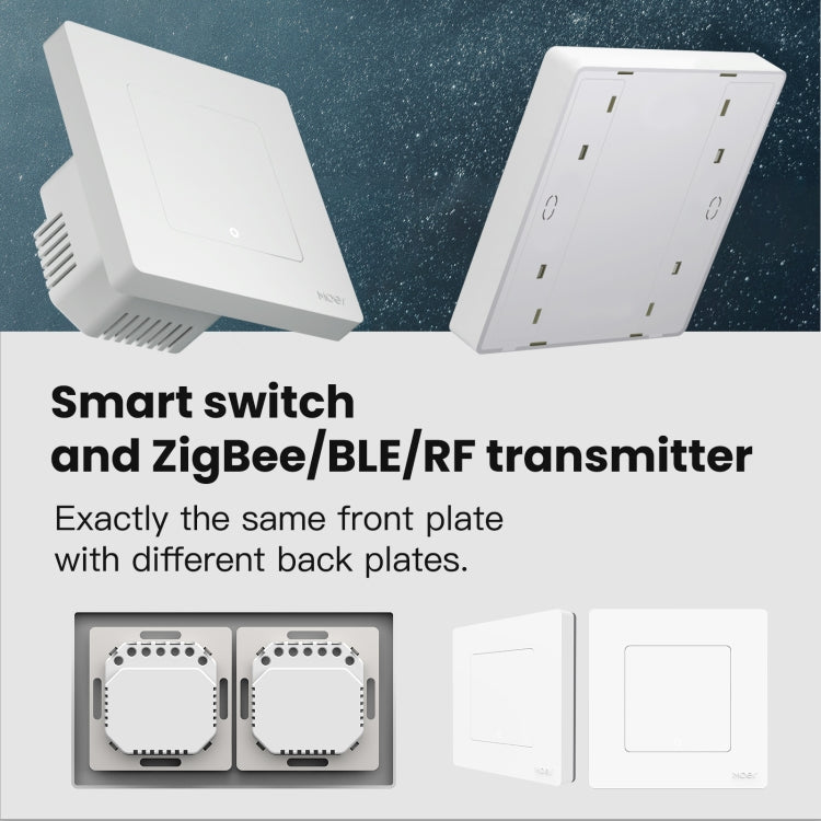 Tuya ZigBee Smart Single-fire Zero-fire Sharing Timing Voice Wall Switch EU Plug, Style: 4 Ways (White Scene Casual Post) - Smart Switch by PMC TechLife | Online Shopping South Africa | PMC TechLife