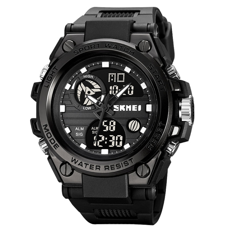 SKMEI 2031 Multifunctional Outdoor Waterproof Chronograph Men Sports Watch(Black) - Silicone Strap Watches by SKMEI | Online Shopping South Africa | PMC Jewellery | Buy Now Pay Later Mobicred