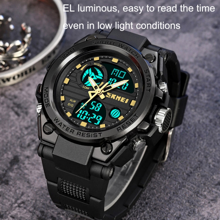 SKMEI 2031 Multifunctional Outdoor Waterproof Chronograph Men Sports Watch(Black) - Silicone Strap Watches by SKMEI | Online Shopping South Africa | PMC Jewellery | Buy Now Pay Later Mobicred