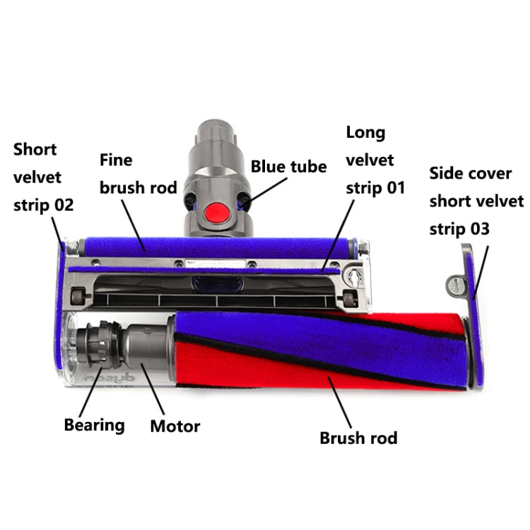 For Dyson V10 V11 30W Motor  Vacuum Cleaner Soft Roller Head Parts - free shipping - PMC TechLife - Order now!