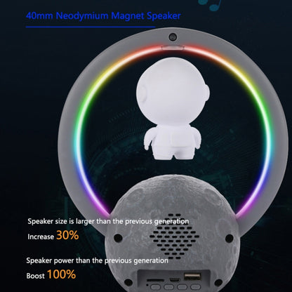 Y-598 Suspended Astronaut Bluetooth Speaker RGB Light Subwoofer Ornament,Spec: 598A Silver - Desktop Speaker by PMC Jewellery | Online Shopping South Africa | PMC Jewellery