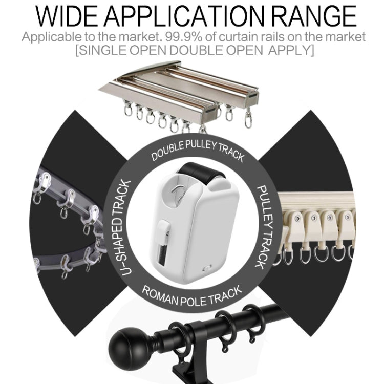 X101 Smart Home Automatic Curtain Machine With RC, Style: Roman Pole Model Single Host+Gateway - Smart Switch by PMC TechLife | Online Shopping South Africa | PMC TechLife | Buy Now Pay Later Mobicred