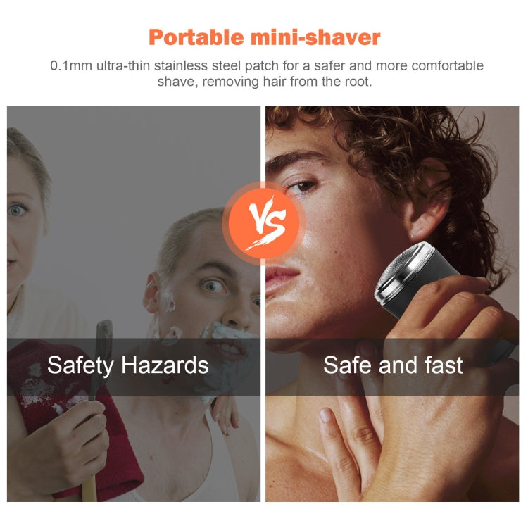 Pocket Size Washable Electric Razor USB Rechargeable Travel Shavers for Men(Green) - free shipping - PMC TechLife - Order now!