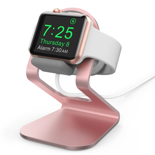 AhaStyle ST03 For Apple Watch Series Aluminum Alloy Stand Base(Rose Gold) - Smart Wear by AhaStyle | Online Shopping South Africa | PMC Jewellery