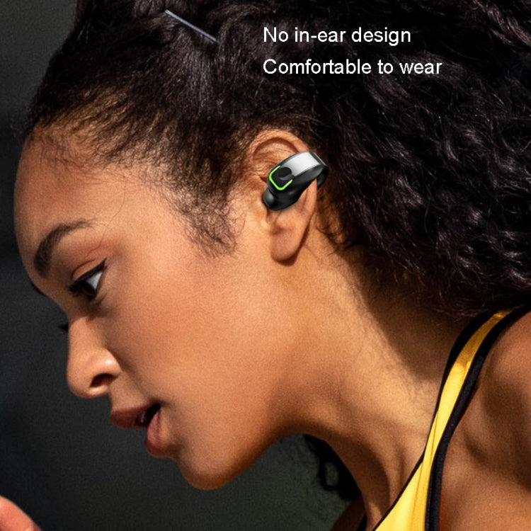 GD28 IPX4 Waterproof Single-ear Lightweight Clip Ear Bluetooth Earphone(White) - Bluetooth Earphone by PMC Jewellery | Online Shopping South Africa | PMC Jewellery