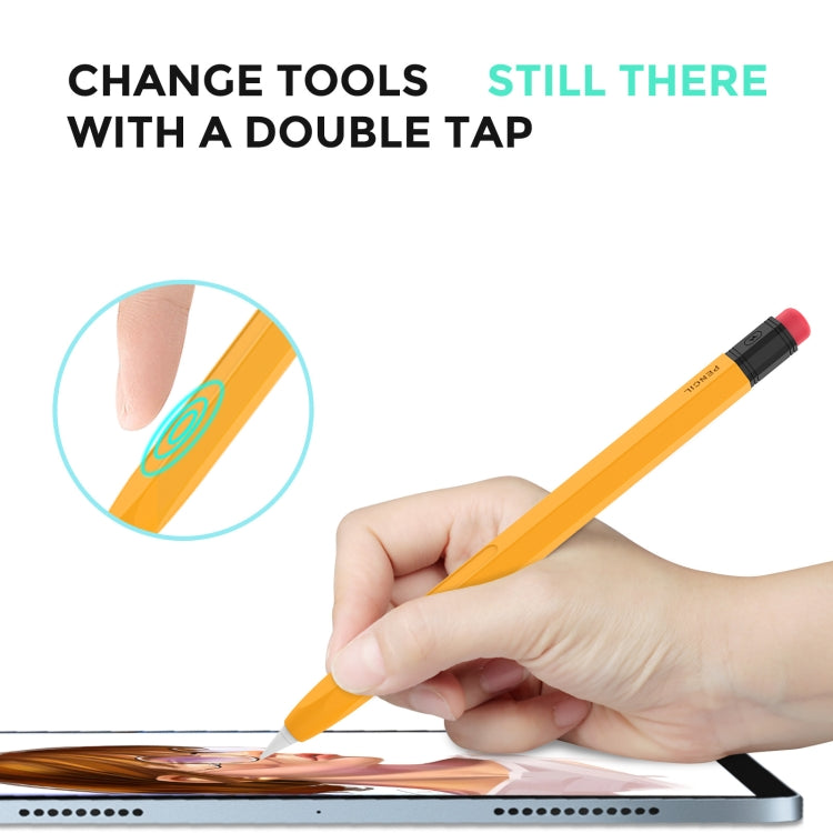 For Apple Pencil 1 AhaStyle PT180-2 Silicone Protective Case Anti-Slip And Anti-Drop Capacitive Pen Case(Sky Blue) - Pencil Accessories by AhaStyle | Online Shopping South Africa | PMC Jewellery | Buy Now Pay Later Mobicred