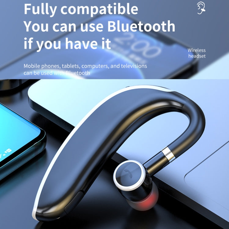 GL20 Digital Single-ear Rotating Universal Bluetooth Earphone(Black White) - Bluetooth Earphone by PMC TechLife | Online Shopping South Africa | PMC TechLife