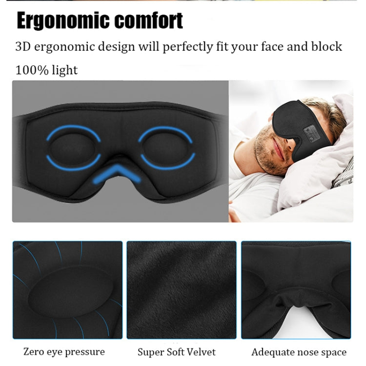 EM4 Bluetooth 5.2 Eye Mask Wireless Headphone Eye Protection for Sleep Office Lunch Break(Grey) - Eye Masks by PMC Jewellery | Online Shopping South Africa | PMC Jewellery