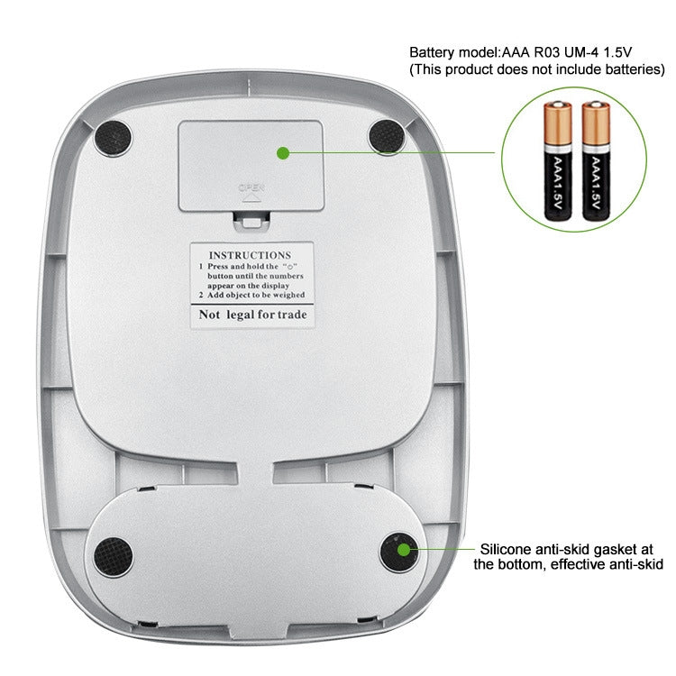 Small Multifunctional Kitchen High Precision Electronic Scale LCD Digital Display Food Scale, Model: 10kg/ 1g - Kitchen Scales by PMC TechLife | Online Shopping South Africa | PMC TechLife | Buy Now Pay Later Mobicred