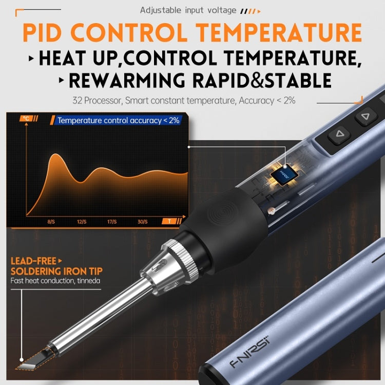FNIRSI HS-01 Smart Soldering Iron Digital Display Portable Mini Soldering Station(Black BC2) - free shipping - PMC TechLife - Order now!