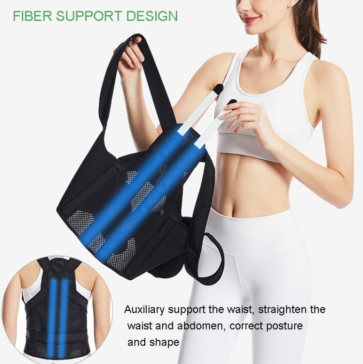 MK-098  Back Posture Corrector Back Support Fixation Correction Belt, Size: L(Black) - Corrector by PMC Jewellery | Online Shopping South Africa | PMC Jewellery