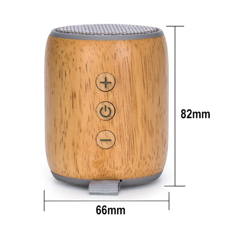 BT811 Mini Wooden Wireless Bluetooth Speaker Support TF Card & 3.5mm AUX(Silver Gray) - Mini Speaker by PMC TechLife | Online Shopping South Africa | PMC TechLife