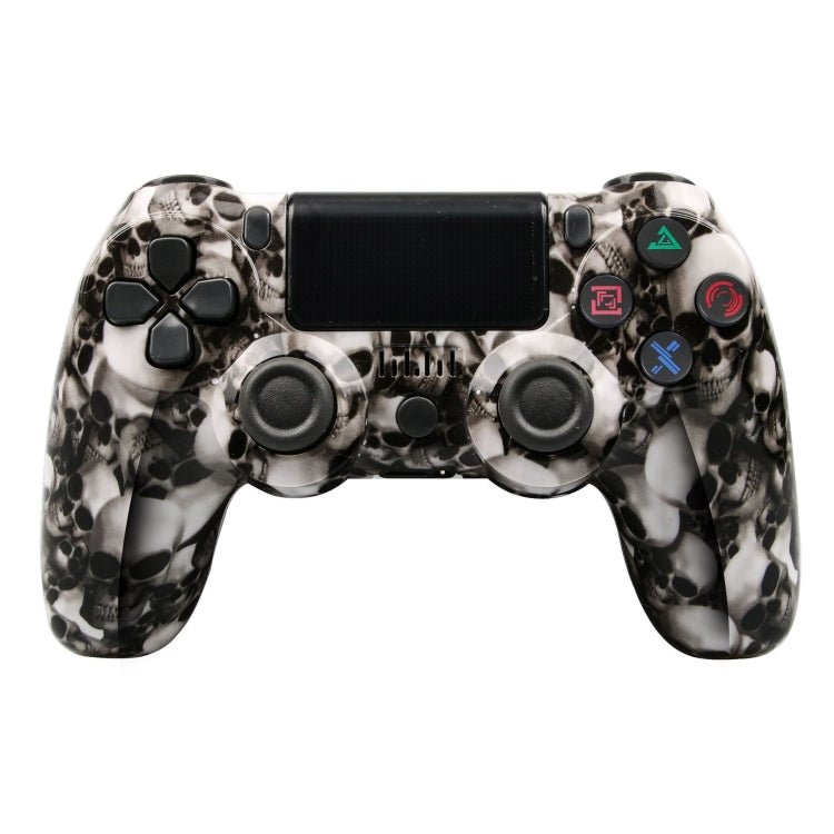 For PS4 Wireless Bluetooth Game Controller With Light Strip Dual Vibration Game Handle(Skeleton) - Gamepads by PMC Jewellery | Online Shopping South Africa | PMC Jewellery