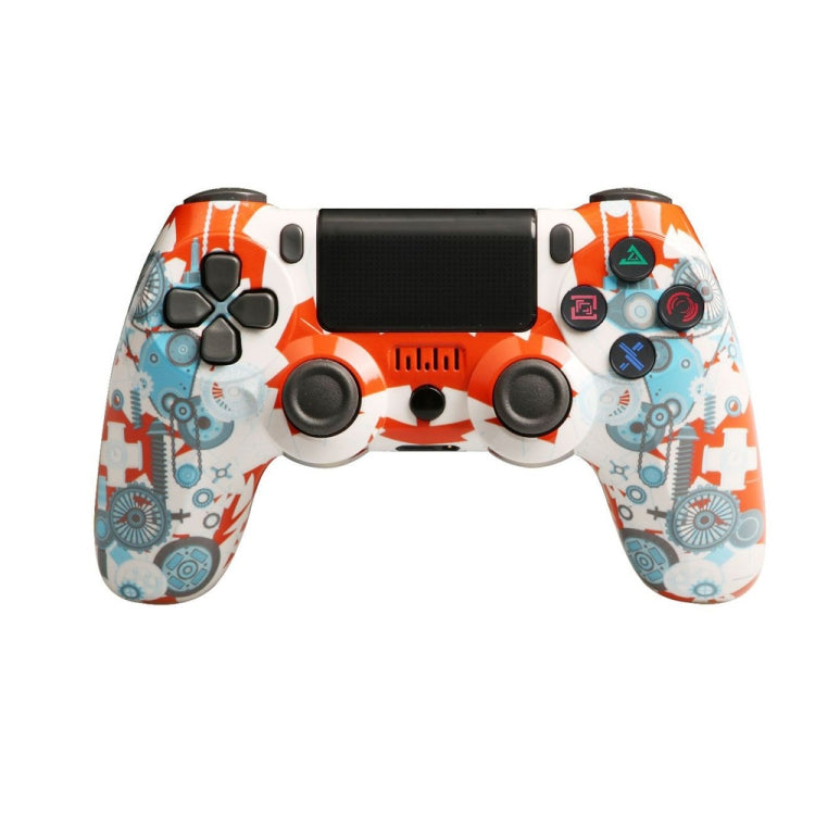 For PS4 Wireless Bluetooth Game Controller With Light Strip Dual Vibration Game Handle(Gear) - Gamepads by PMC TechLife | Online Shopping South Africa | PMC TechLife | Buy Now Pay Later Mobicred