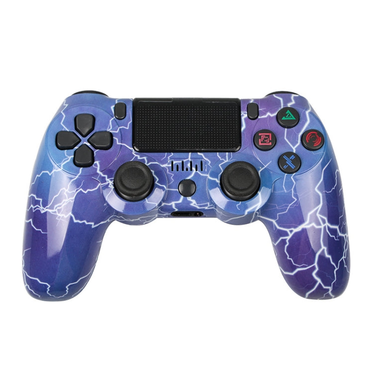 For PS4 Wireless Bluetooth Game Controller With Light Strip Dual Vibration Game Handle(Lightning) - Gamepads by PMC Jewellery | Online Shopping South Africa | PMC Jewellery