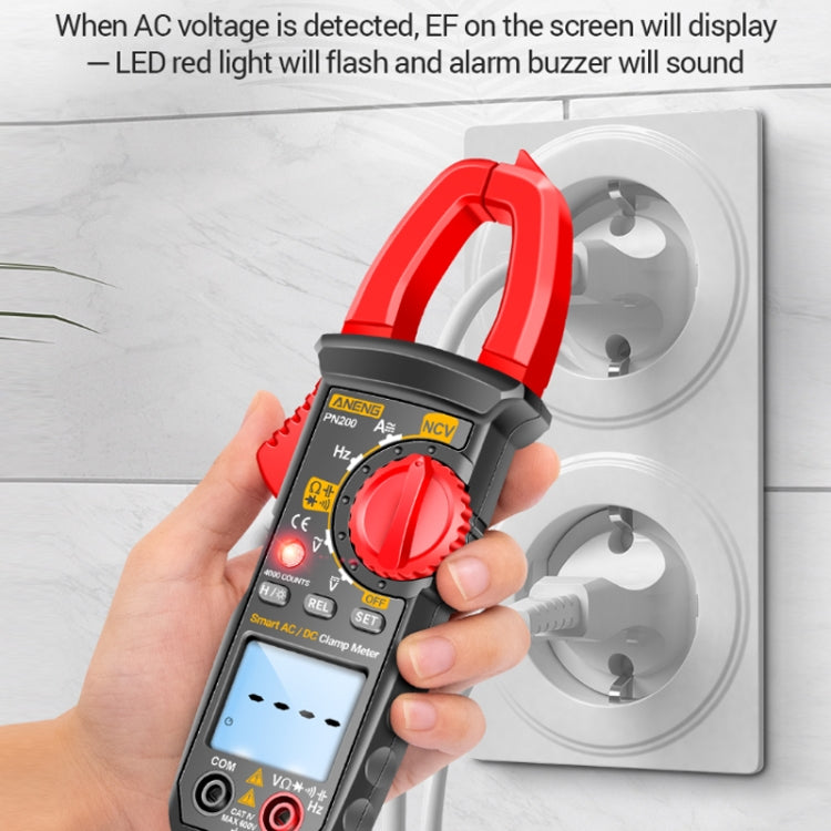 ANENG PN200 AC/DC Measurement High Precision Multifunctional Clamp Meter(Red) - Current & Voltage Tester by ANENG | Online Shopping South Africa | PMC Jewellery | Buy Now Pay Later Mobicred