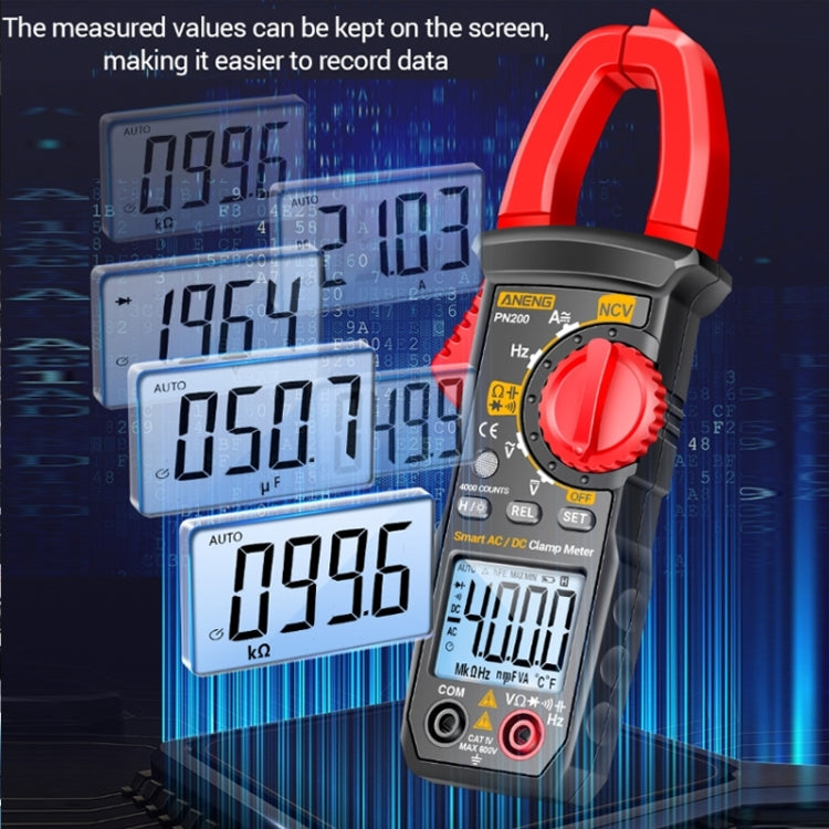 ANENG PN200 AC/DC Measurement High Precision Multifunctional Clamp Meter(Red) - Current & Voltage Tester by ANENG | Online Shopping South Africa | PMC Jewellery | Buy Now Pay Later Mobicred