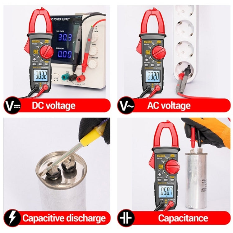 ANENG PN200 AC/DC Measurement High Precision Multifunctional Clamp Meter(Red) - Current & Voltage Tester by ANENG | Online Shopping South Africa | PMC Jewellery | Buy Now Pay Later Mobicred