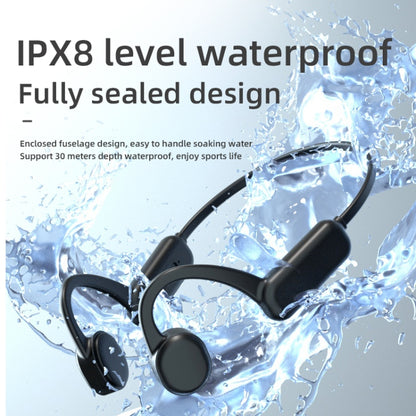 DG-X18 Bone Conduction Bluetooth Headphones Swimming IPX8 Waterproof Sports Headphones, Memory Capacity: 32G(English Black) - Sport Earphone by PMC Jewellery | Online Shopping South Africa | PMC Jewellery