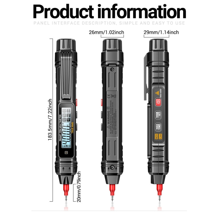 ANENG A3005A 10MHZ/40MF/40 Megohm Intelligent Anti-burning High-precision Digital Universal Meter(Matching Group) - Digital Multimeter by ANENG | Online Shopping South Africa | PMC TechLife | Buy Now Pay Later Mobicred