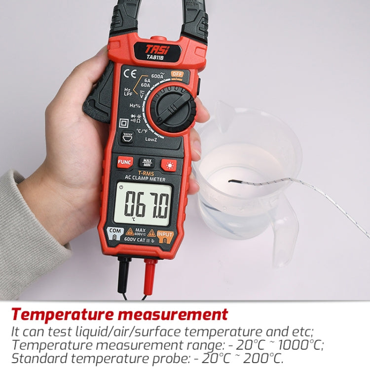 TASI TA811B Clamp Meter High Accuracy AC DC Voltage Ammeter - free shipping - PMC TechLife - Order now!